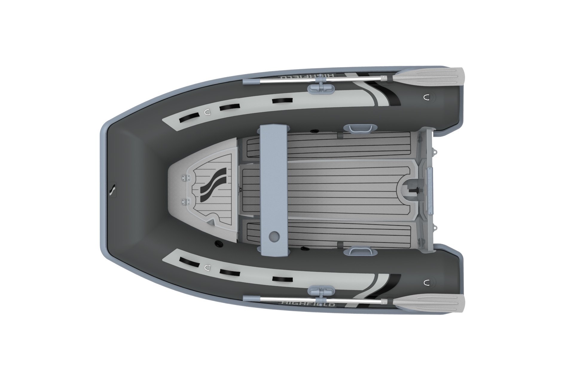 HIghfield Classic CL260 For Sale in UK Hypalon PVC Aluminium Tender Black White Light Grey Dark Grey Black