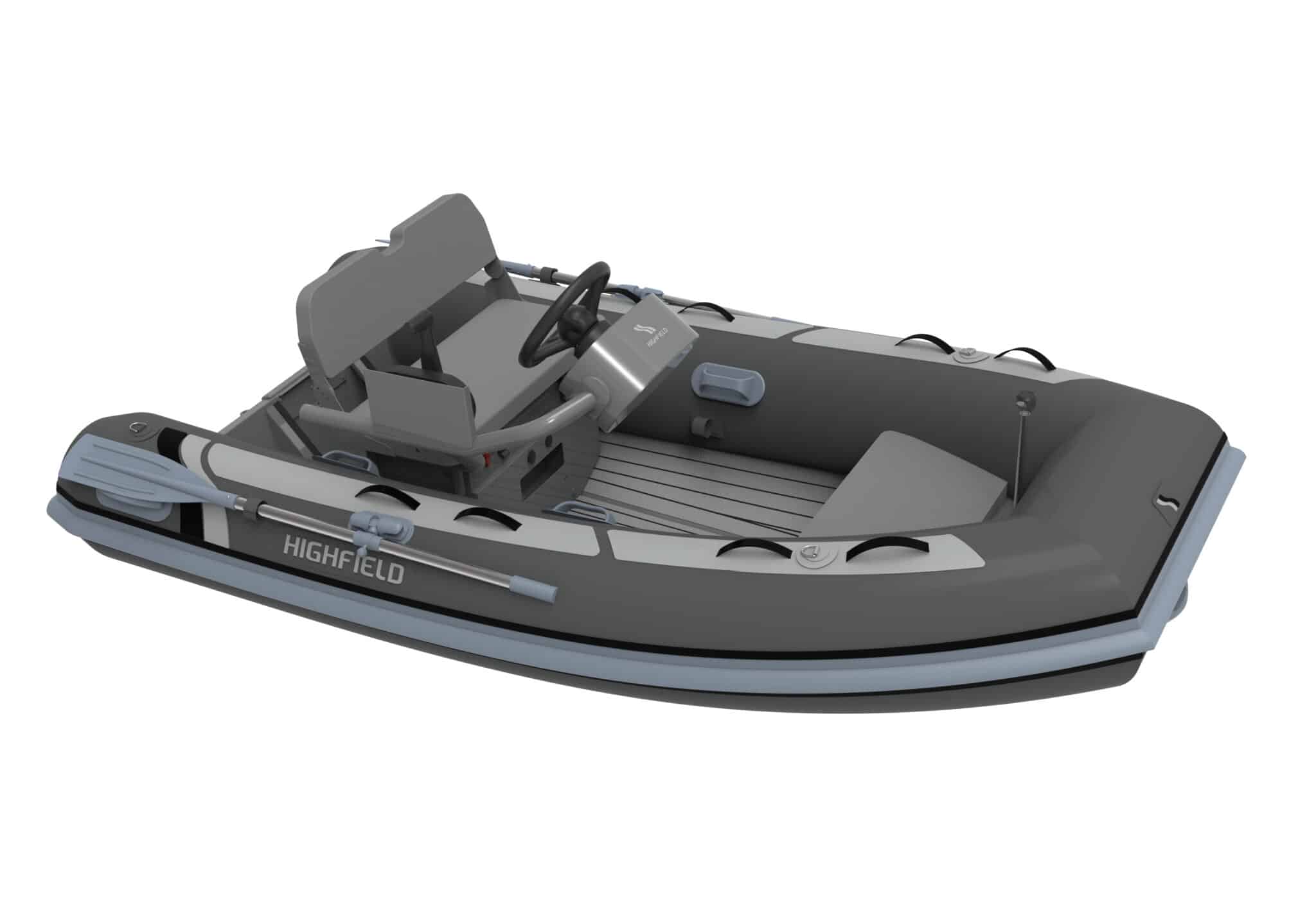 HIghfield Classic CL310 For Sale in UK Hypalon PVC Aluminium Tender Black White Light Grey Dark Grey Black